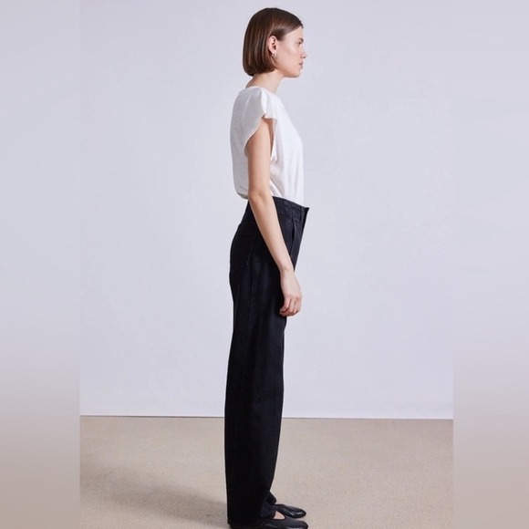 NEW Apiece Apart Women's Meridan 
Jeans Relaxed Ballon in Luna Black Sz 28 S - Picture 5 of 9